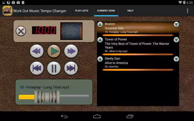 Play Workout Music Tempo Changer