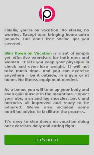 Play Workout on Vacation as an online game Workout on Vacation with UptoPlay