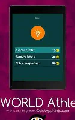 Play World Athlete QUIZ