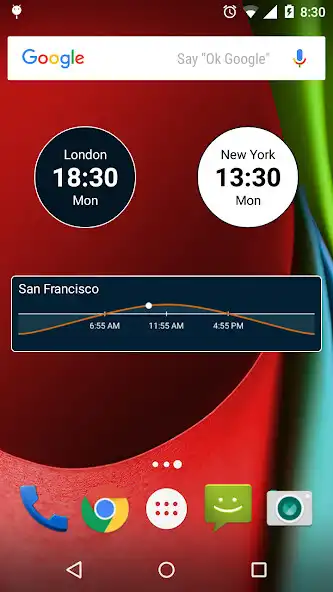 Play World clock - local time widget for any timezone  and enjoy World clock - local time widget for any timezone with UptoPlay