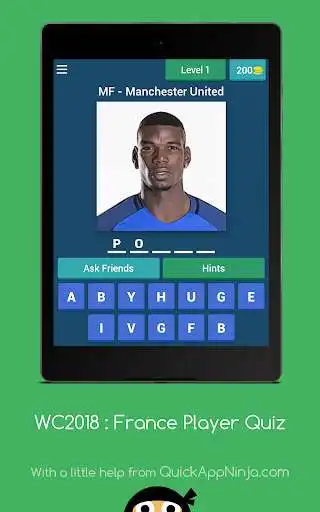 Play APK World Cup 2018 : France Player Quiz  and enjoy World Cup 2018 : France Player Quiz with UptoPlay com.rewproductions.wcfranceplayerquiz