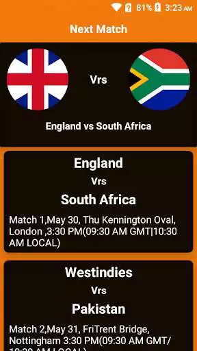 Play World Cup Cricket Reminder as an online game World Cup Cricket Reminder with UptoPlay