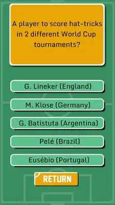 Play World Cup Football Quiz Game