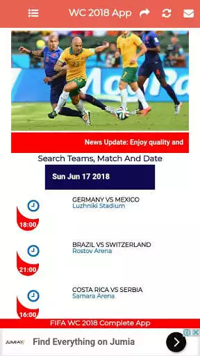 Play World Cup Russia  2018 Complete App