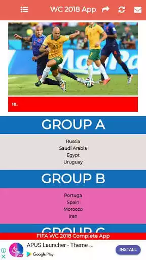 Play World Cup Russia  2018 Complete App