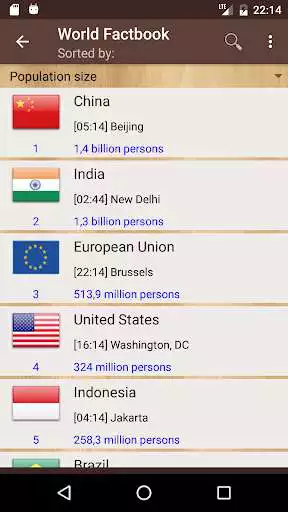 Play APK World Factbook  and enjoy World Factbook with UptoPlay in.sapk.android.factbook