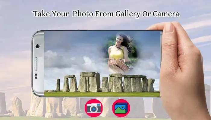 Play World Famous Place photo frame photo editor