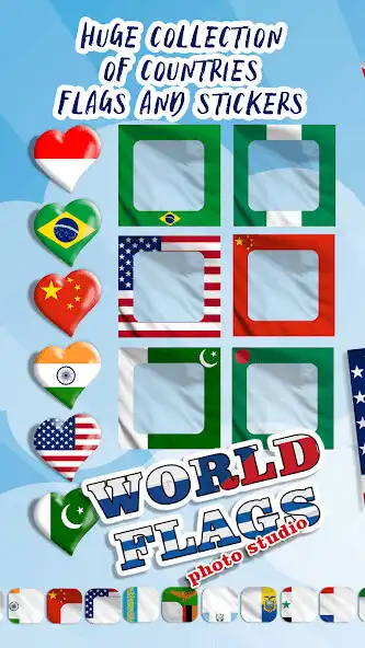 Play World Flag Photo Editor  and enjoy World Flag Photo Editor with UptoPlay