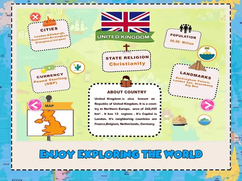 Play World Geography Games For Kids as an online game World Geography Games For Kids with UptoPlay