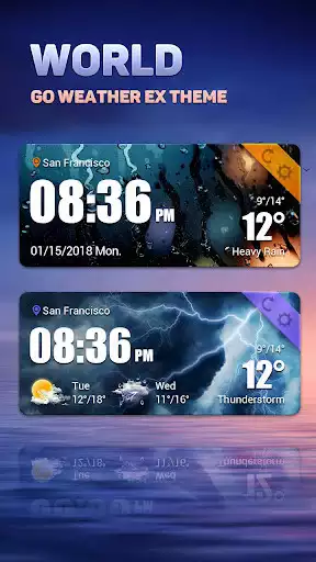 Play World GO Weather Widget Theme