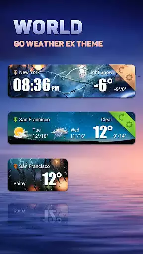 Play World GO Weather Widget Theme