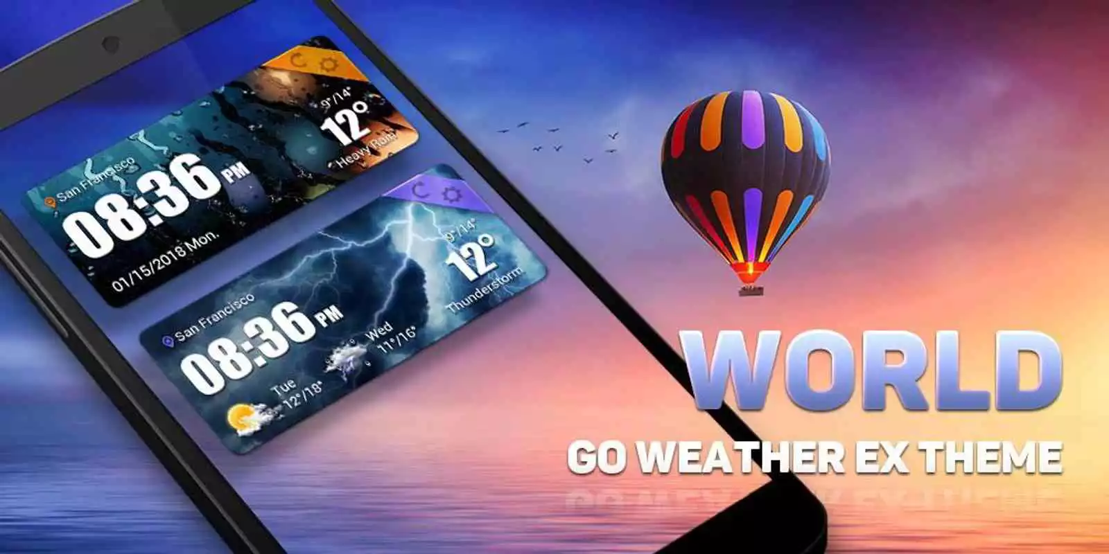 Play World GO Weather Widget Theme