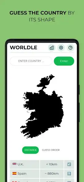 Play Worldle - Guess the Country  and enjoy Worldle - Guess the Country with UptoPlay