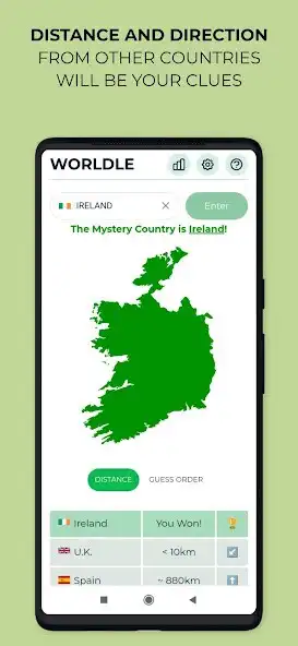 Play Worldle - Guess the Country as an online game Worldle - Guess the Country with UptoPlay