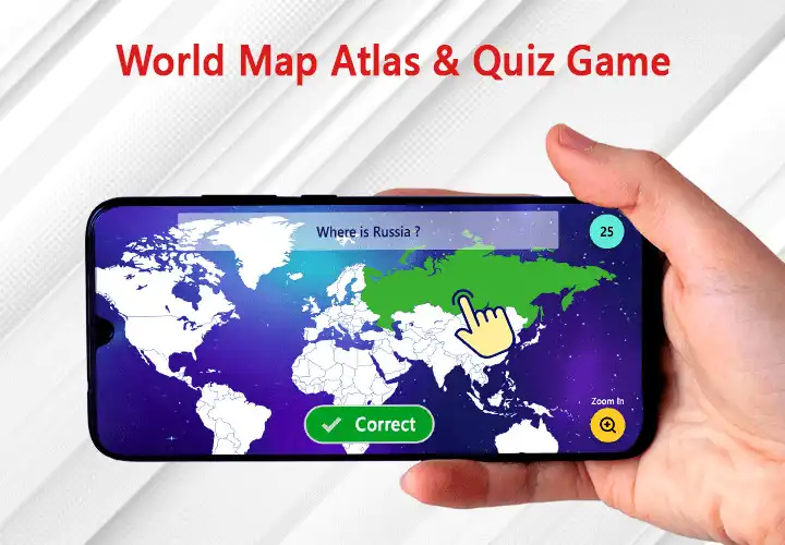 Play World Map Atlas  Quiz Game  and enjoy World Map Atlas  Quiz Game with UptoPlay