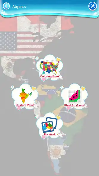 Play World Map Coloring Book as an online game World Map Coloring Book with UptoPlay