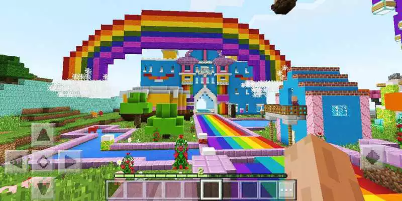 Play World of Color. Map for Minecraft