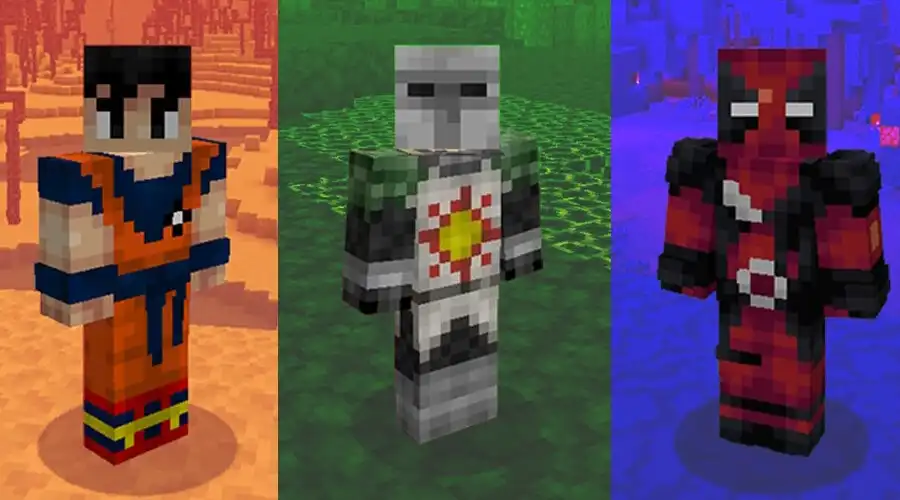 Play World of Skins For Minecraft as an online game World of Skins For Minecraft with UptoPlay