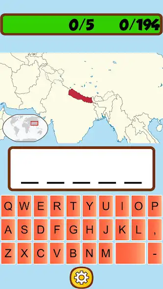 Play World of Worldle as an online game World of Worldle with UptoPlay