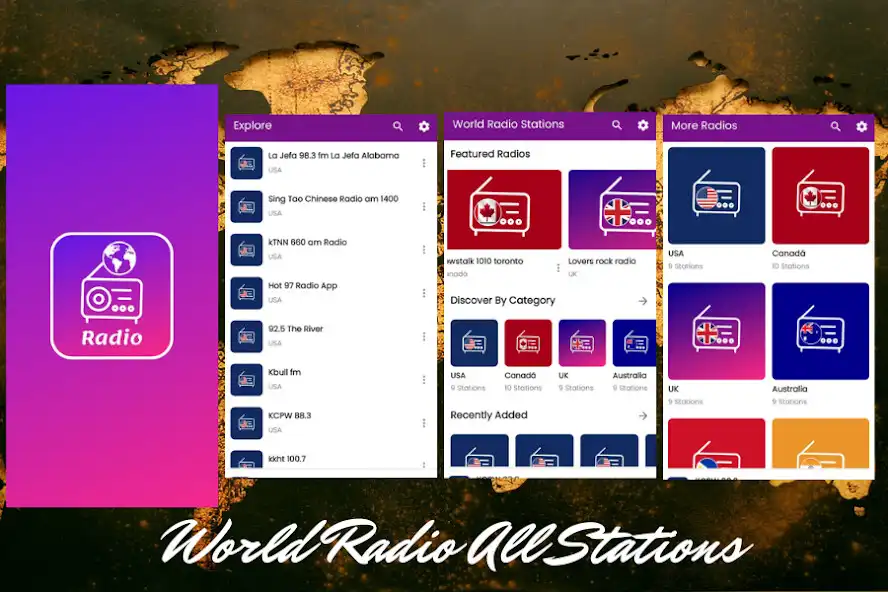 Play World Radio All Stations Fm  and enjoy World Radio All Stations Fm with UptoPlay