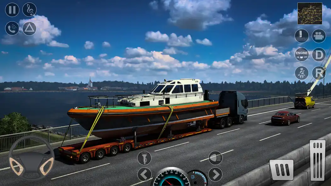 Play World Truck Cargo Simulator 3D as an online game World Truck Cargo Simulator 3D with UptoPlay