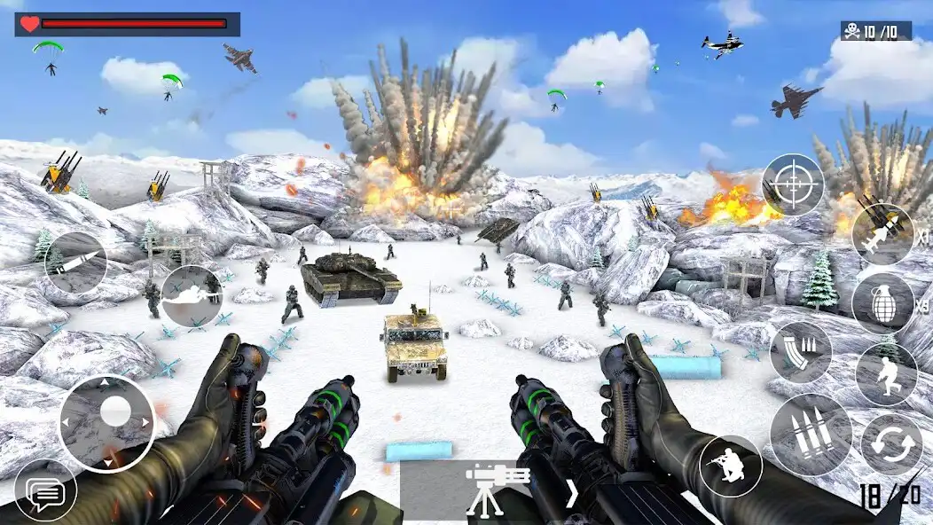 Play World War Games: Gun Simulator as an online game World War Games: Gun Simulator with UptoPlay