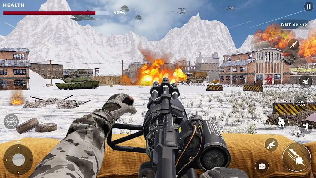 Play World War: Tank Gunner Battles as an online game World War: Tank Gunner Battles with UptoPlay