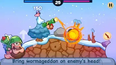 Play Worm Battle: Wormageddon as an online game Worm Battle: Wormageddon with UptoPlay