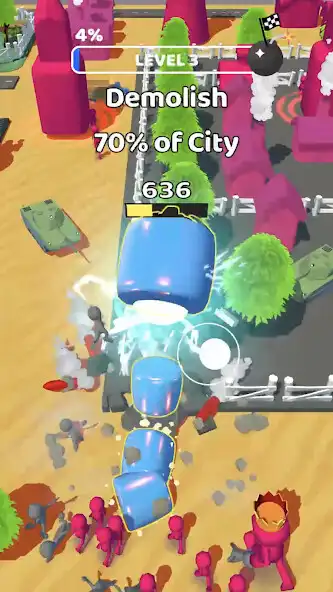 Play Worm City Demolish 3D  and enjoy Worm City Demolish 3D with UptoPlay