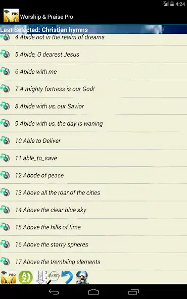 Play Worship and Praise Lyrics Pro as an online game Worship and Praise Lyrics Pro with UptoPlay