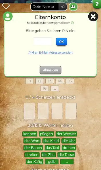Play WortSchatzSpiel - Rechtschreibtraining Grundschule as an online game WortSchatzSpiel - Rechtschreibtraining Grundschule with UptoPlay
