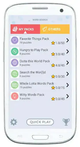 Play WOSEGA - Word Search Game as an online game WOSEGA - Word Search Game with UptoPlay