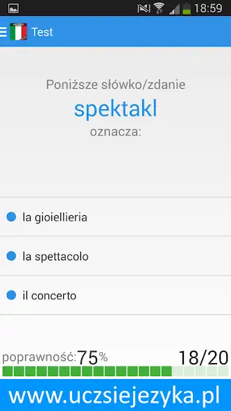 Play Włoski - Ucz się języka as an online game Włoski - Ucz się języka with UptoPlay