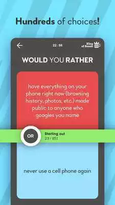 Play Would you Rather? - Evil Drinking Game