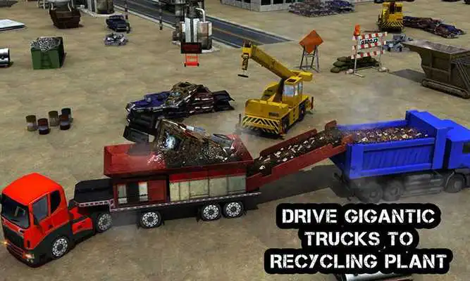 Play Wrecked Truck Crusher Crane 3D