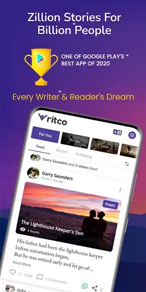 Play Writco — For Writers  Readers  and enjoy Writco — For Writers  Readers with UptoPlay