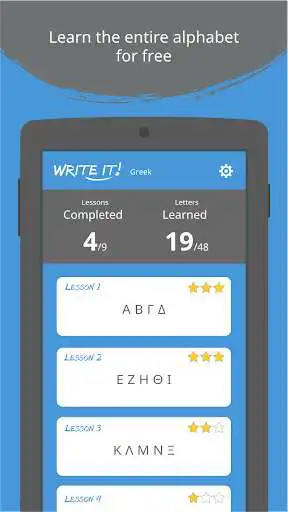 Play Write It! Greek Play Write It! Greek