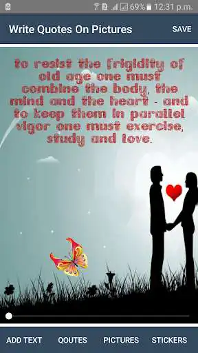 Play Write Quotes On Pictures - Photo Quotes Creator as an online game Write Quotes On Pictures - Photo Quotes Creator with UptoPlay