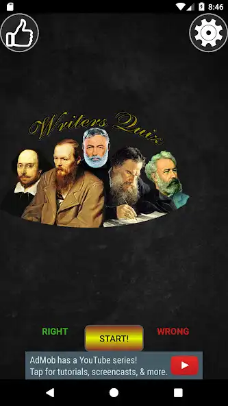 Play APK Writers Quiz  and enjoy Writers Quiz with UptoPlay ru.mikhailkruglov.writers_quiz_free