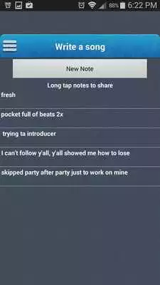 Play Write Songs Notepad