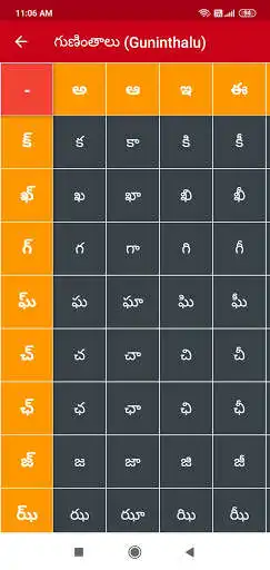 Play Write Telugu Alphabets as an online game Write Telugu Alphabets with UptoPlay