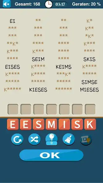 Play Wörter Salat as an online game Wörter Salat with UptoPlay