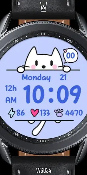 Play WS014 – KITTEN Watch Face  and enjoy WS014 – KITTEN Watch Face with UptoPlay