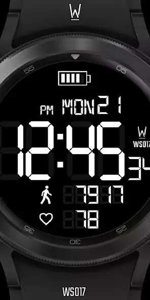 Play WS017 – DIGITAL Watch Face  and enjoy WS017 – DIGITAL Watch Face with UptoPlay