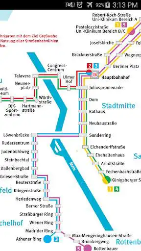 Play Wurzburg Tram Map