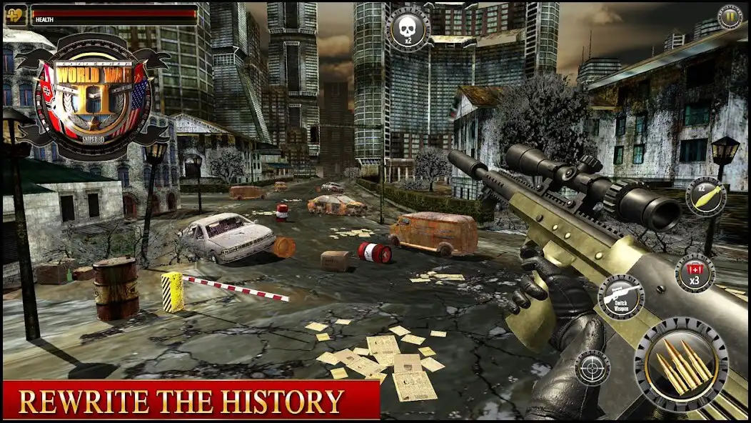 Play WW2 Sniper 3D: War Sniper Game  and enjoy WW2 Sniper 3D: War Sniper Game with UptoPlay