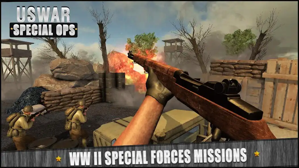 Play WW Shooters : War Gun Games as an online game WW Shooters : War Gun Games with UptoPlay