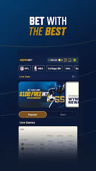 Play WynnBET: LA Sportsbook as an online game WynnBET: LA Sportsbook with UptoPlay