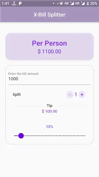 Play X-Bill Splitter : A simple app  and enjoy X-Bill Splitter : A simple app with UptoPlay