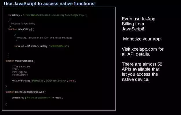 Play XcelApp - Android Native HTML5